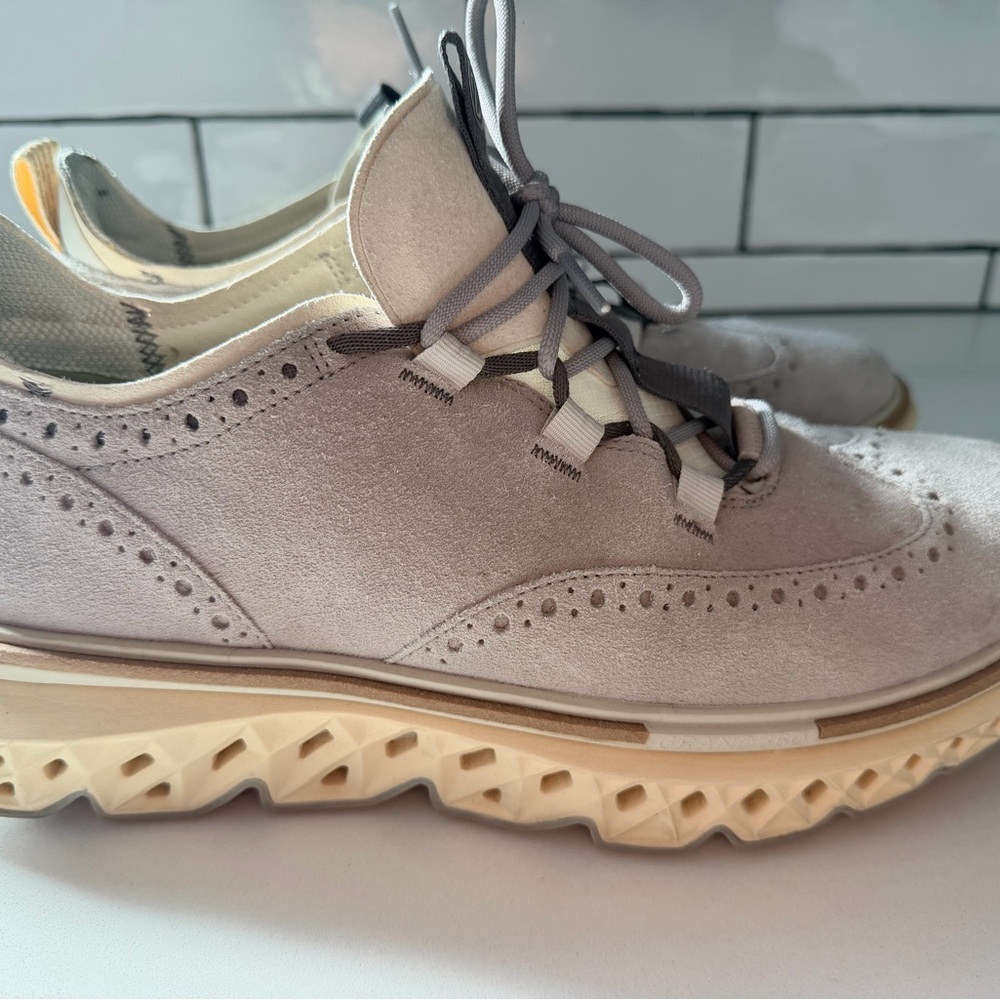 Cole Haan Gray and Cream Oxfords
